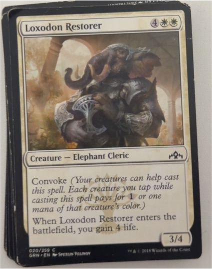 2018 Magic: The Gathering Guilds of Ravnica #20 Loxodon Restorer — front