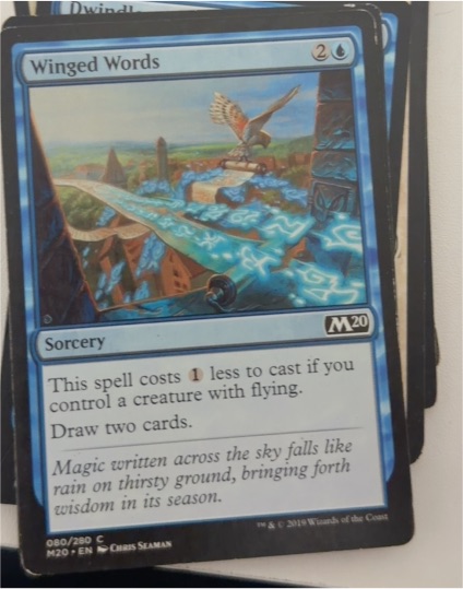 2019 Magic: The Gathering #80 Winged Words — front