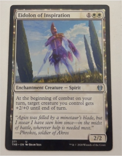 2020 Theros Beyond Death #271 Eidolon of Inspiration — front
