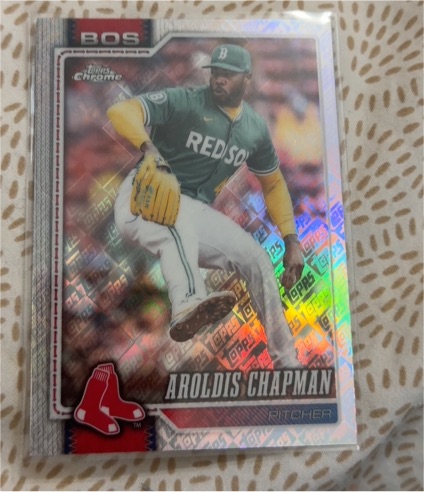 2026 Topps Chrome #145 Aroldis Chapman — front