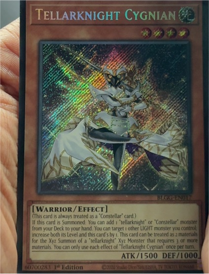 2013 Yu-Gi-Oh! BLGG-EN017 Tellarknight Cygnian Secret Rare — front