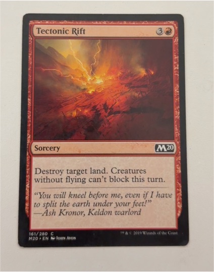 2019 Magic: The Gathering Core Set 2020 #161 Tectonic Rift — front