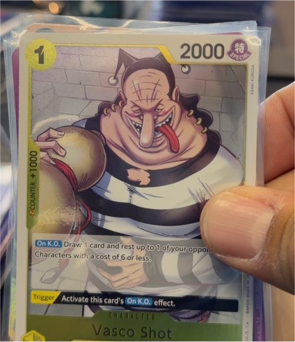 Bandai One Piece Card Game 2022 #OP16-110 Vasco Shot — front