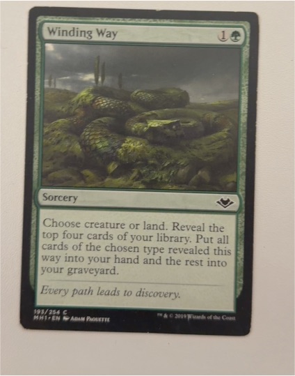 2019 Magic: The Gathering Modern Horizons #193 Winding Way — front