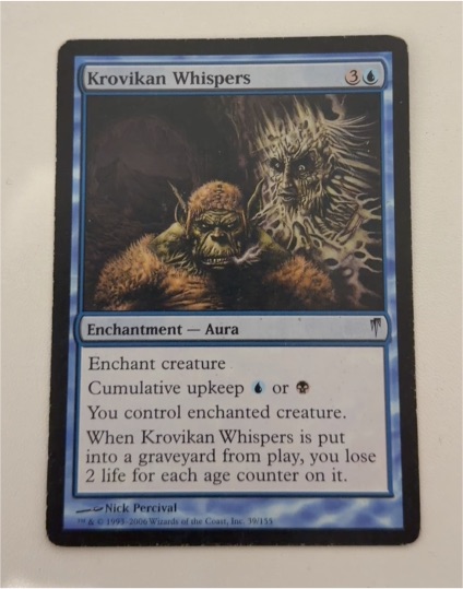 2006 Magic: The Gathering #39 Krovikan Whispers — front
