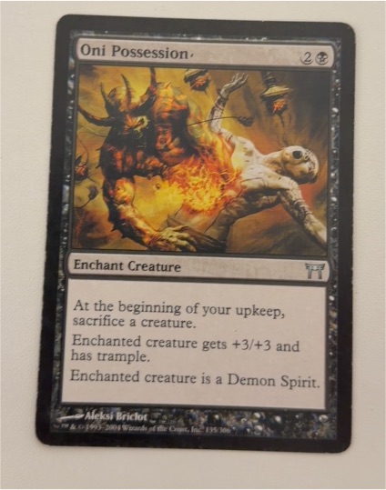 2004 Magic: The Gathering #135 Oni Possession — front