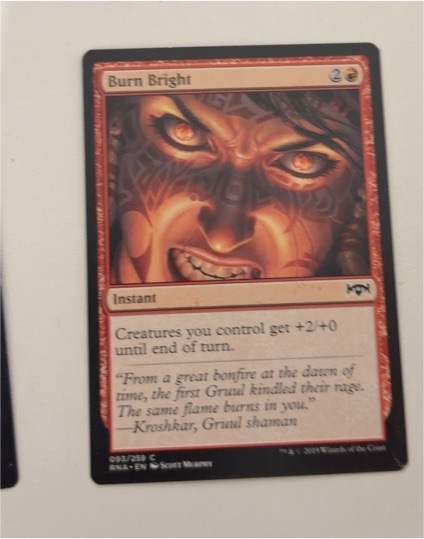2021 Magic: The Gathering Core Set #134 Burn Bright — front