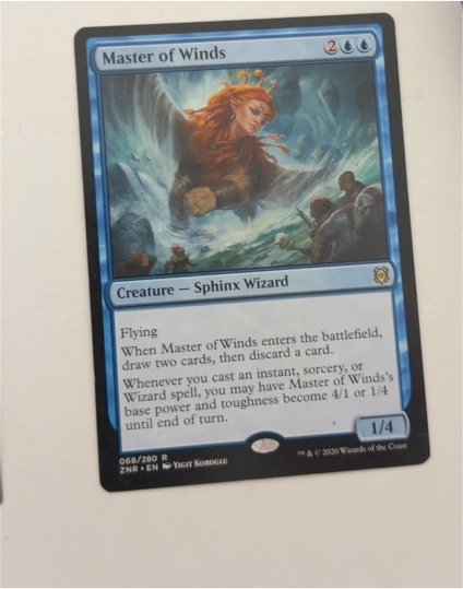 2020 Magic: The Gathering Zendikar Rising #68 Master of Winds — front