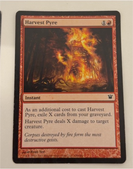 2011 Magic: The Gathering Innistrad #146 Harvest Pyre — front