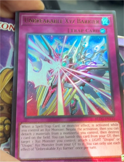 2023 Yu-Gi-Oh! Battles of Legend: Glorious Gallery #BLGG-EN135 Unbreakable Xyz Barrier — front
