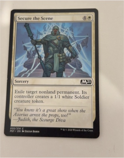 2020 Magic: The Gathering Core Set 2021 #35 Secure the Scene — front