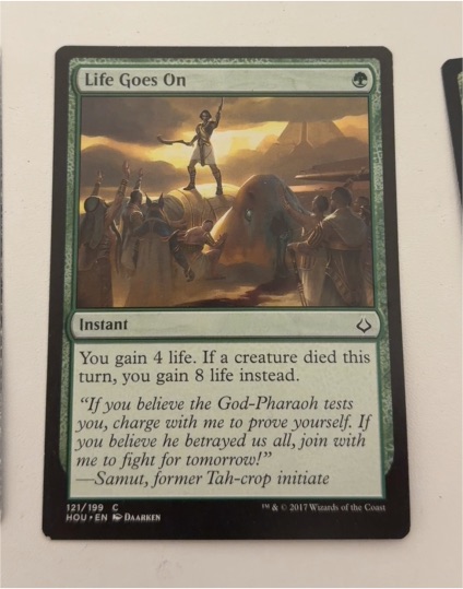 2017 Magic: The Gathering #121 Life Goes On — front