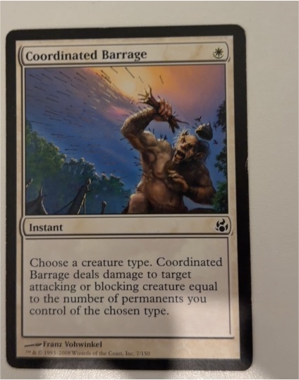 2008 Magic: The Gathering #7/150 Coordinated Barrage — front