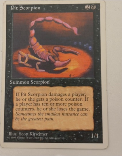 1995 Magic: The Gathering 4th Edition #153 Pit Scorpion — front