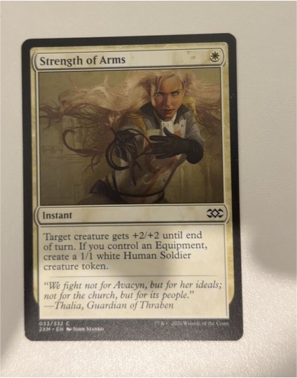 2016 Magic: The Gathering #40 Strength of Arms — front