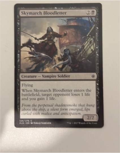 2017 Magic: The Gathering #124 Skymarch Bloodletter — front