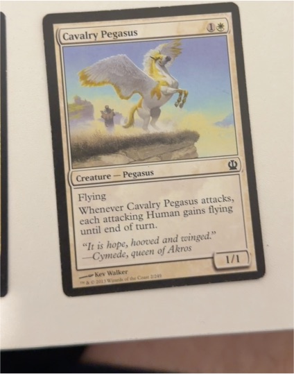 2013 Magic: The Gathering Theros #2 Cavalry Pegasus — front