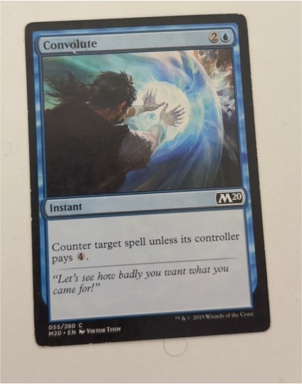2019 Magic: The Gathering M20 #55 Convolute — front