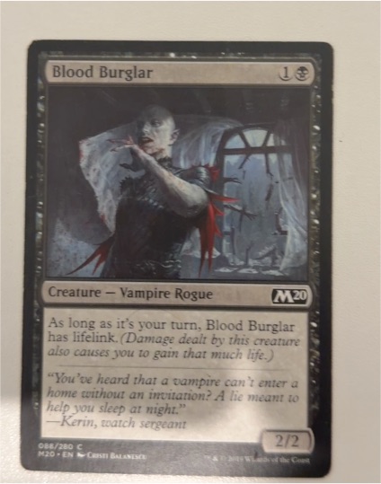 2020 Magic: The Gathering Core Set M20 #88 Blood Burglar — front
