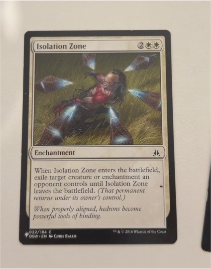 2016 Magic: The Gathering #22 Isolation Zone — front