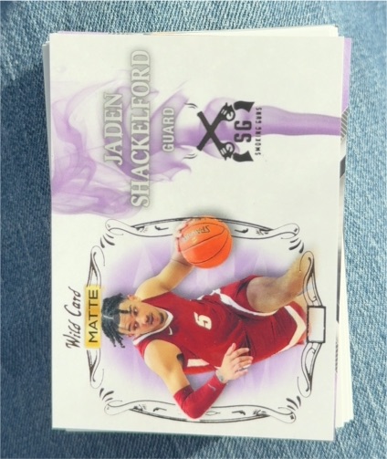 2022 Wild Card Matte #SG-8 Jaden Shackelford — front