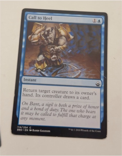 2018 Magic: The Gathering #114 Call to Heel — front