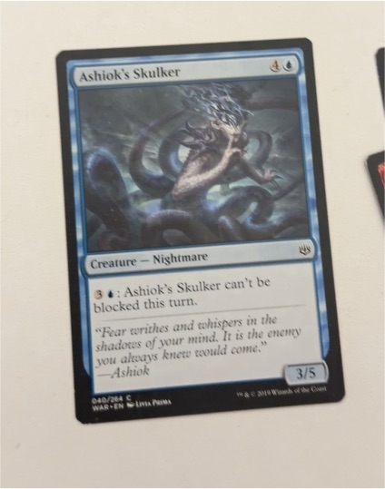 2019 Magic: The Gathering War of the Spark #40 Ashiok's Skulker — front