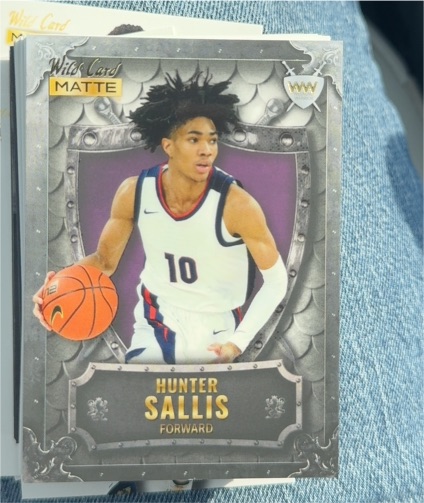 2022 Wild Card Matte Weekend Warrior #WW-46 Hunter Sallis — front