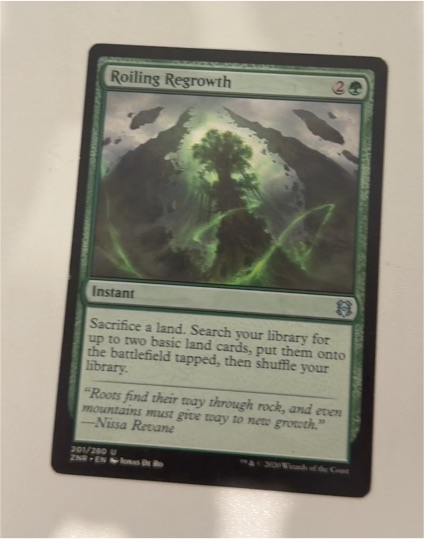 2020 Magic: The Gathering Zendikar Rising #201 Roiling Regrowth — front