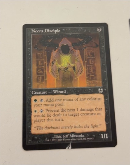 2001 Magic: The Gathering Apocalypse #44 Necra Disciple — front