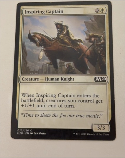2020 Magic: The Gathering M20 #025 Inspiring Captain — front