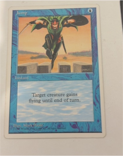 Jump 1995 Magic The Gathering 4th Edition #79 — front