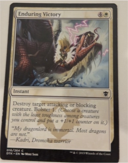 2015 Magic: The Gathering Dragons of Tarkir #16 Enduring Victory — front