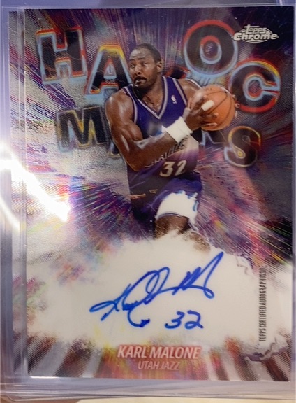 2025-26 Topps Chrome Update #HM-KMA Karl Malone Havoc Marks — front