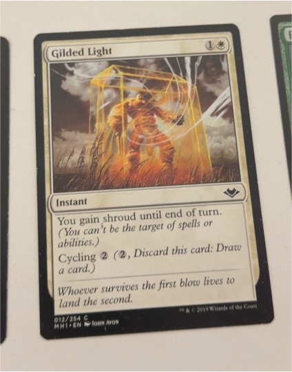 2019 Magic: The Gathering Modern Horizons #12 Gilded Light — front