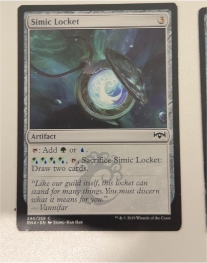 2019 Magic: The Gathering #240 Simic Locket — front