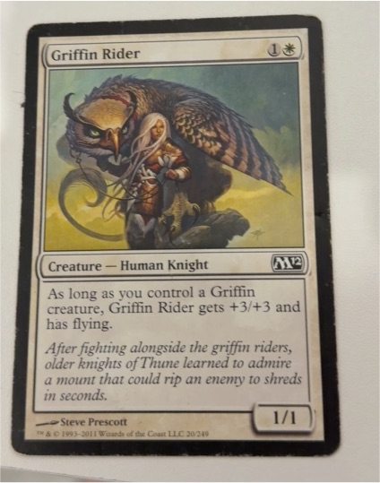2011 Magic 2012 (M12) #20 Griffin Rider — front