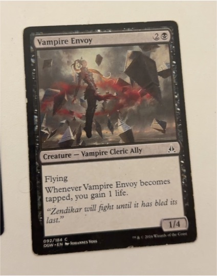 2016 Magic: The Gathering #92 Vampire Envoy — front