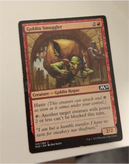 2019 Magic: The Gathering Core Set 2020 #144 Goblin Smuggler — front