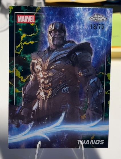2025 Topps Chrome Marvel Studios #100 Thanos — front