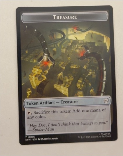 2025 Magic: The Gathering #T0007 Treasure Token — front