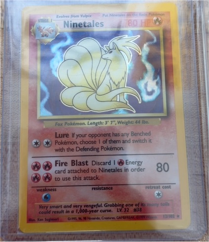 1999 Pokémon Base Set #12 Ninetales — front