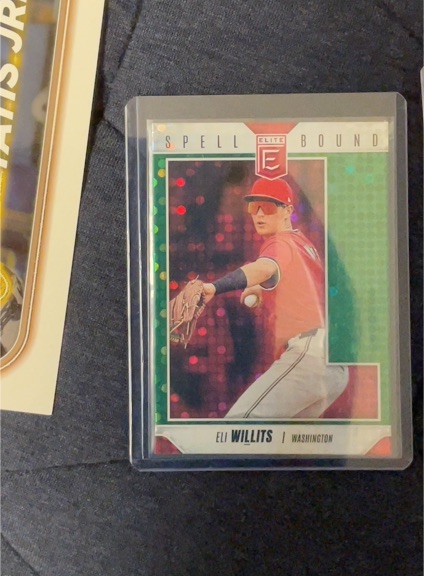 2026 Panini Donruss Elite Spellbound 'I' Green Disco #23 Eli Willits — front