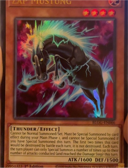 Yu-Gi-Oh! BLGG-EN066 Zap Mustung — front