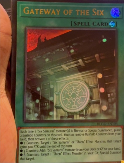 2020 Yu-Gi-Oh! BLGG-EN105 Gateway of the Six — front