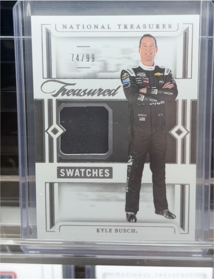 2024 Panini National Treasures Treasured Swatches #TS-KYB Kyle Busch — front
