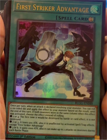 2020 Yu-Gi-Oh! BLGG-EN048 First Striker Advantage — front