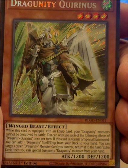 2021 Yu-Gi-Oh! BLGG-EN011 Dragunity Quirinus — front