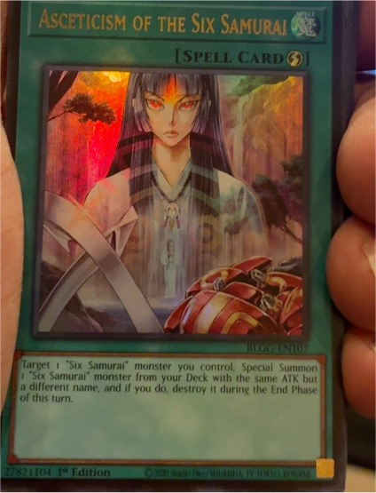 2023 Yu-Gi-Oh! SPWA-EN048 Asceticism of the Six Samurai — front