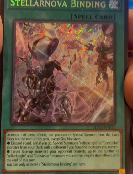 2023 Yugioh BLGG-EN020 Stellarnova Binding — front
